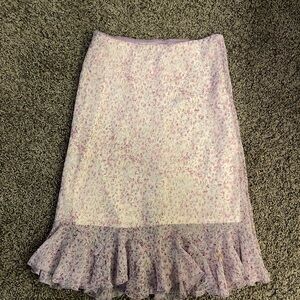Vintage Y2K Midi Skirt Fairycore Spring Whimseygoth Cottagecore Flowy